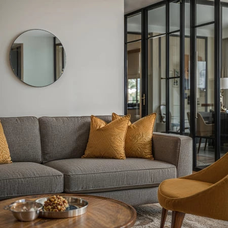 Espelho Redondo Decorativo Para Quarto Sala Banheiro