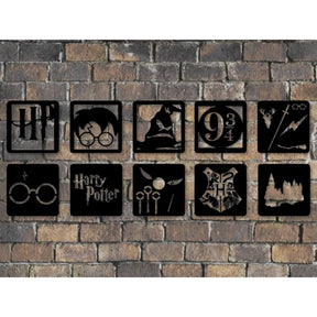 10 Kit Mini Quadros Harry Potter Decoração Sala Quartos