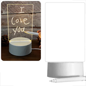 Luminaria Led Escrever De Caneta Lousa Quadro Mesa Anotacoes presente dia dos namorados