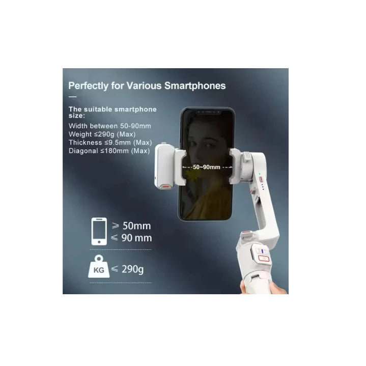 Gimbal Estabilizador De Celular Removível Flexível Com Luz Led Tripe E Controle IT-blue Le-3904