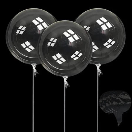 Kit 150 Unidades Balão Bubble 24 Polegadas 60 Cm Cristal Festas Decoração
