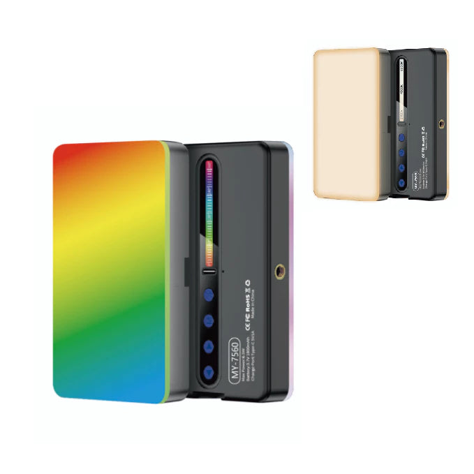 Mini luz de preenchimento rgb /luz branco portátil para cel slr selfie vlog fotografia 2700-6500K