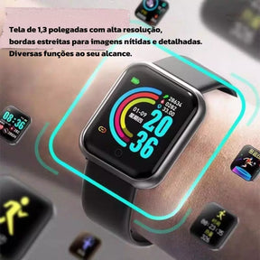 Relogio Smartwatch Smart Bracelet D20 Relógio inteligente para Android e IOS Esportivo Prova D'água Rastreador Monitoram