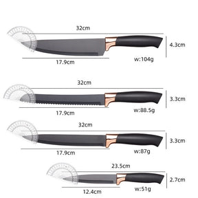 Kit Conjunto 19 Pçs Jogo Utensílios de Cozinha Kit Luxo Com Espátula Com Tábua Tesoura Faca R9