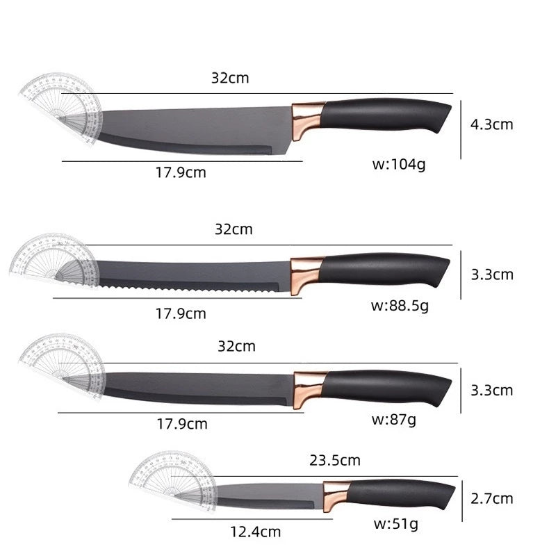 Kit Conjunto 19 Pçs Jogo Utensílios de Cozinha Kit Luxo Com Espátula Com Tábua Tesoura Faca R9