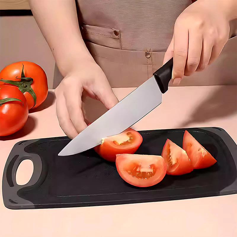 Kit Conjunto 19 Pçs Jogo Utensílios de Cozinha Kit Luxo Com Espátula Com Tábua Tesoura Faca R9