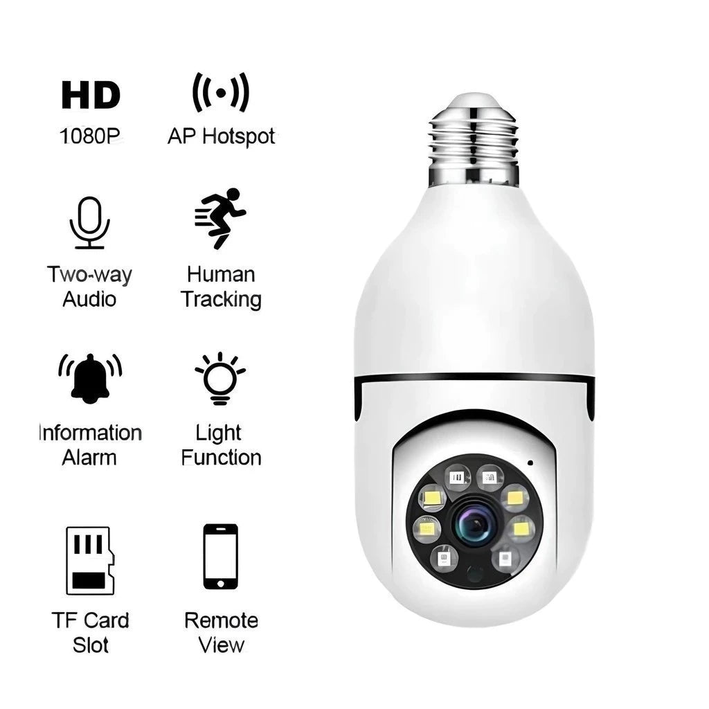 Kit Câmera de segurança a Prova D'água sem fio gira 360 com app Yousee full HD visão notturna