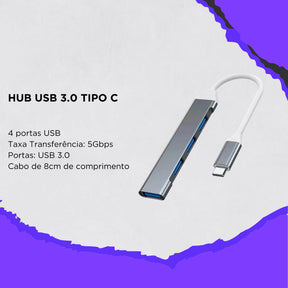 Kit Mobilador Completo 7 Peças Teclado Mouse Gamer Rgb Mouse Pad Hub Tripe Otg Micro e Tipo c