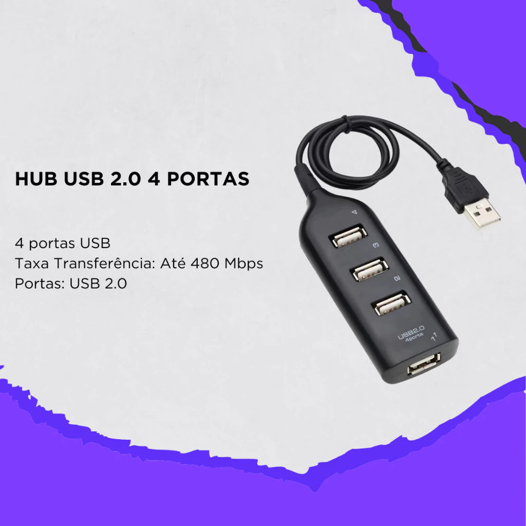 Kit Mobilador Completo 7 Peças Teclado Mouse Gamer Rgb Mouse Pad Hub Tripe Otg Micro e Tipo c