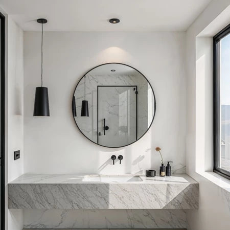 Espelho Redondo Decorativo Para Quarto Sala Banheiro