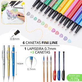 Kit Material Escolar Completo Com Sem Mochila Escolar Material Estojo