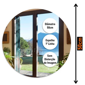 Espelho Redondo Decorativo Para Quarto Sala Banheiro