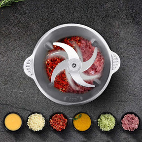 Triturador De Alimentos Carne e Legumes Elétrico 3L 110V E 220V