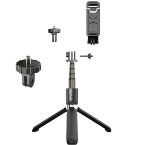 Selfie stick 1.7M de comprimento sem fio Bluetooth tripé portátil retrátil