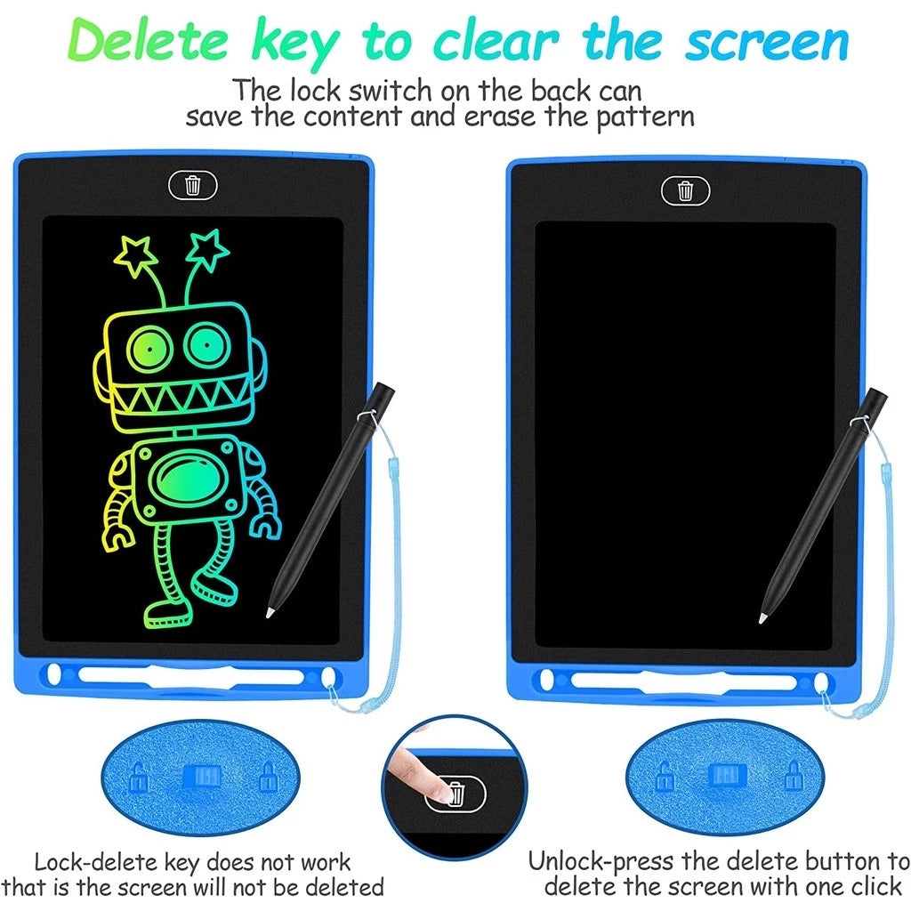 Kit 20 Lousa Mágica Tela Lcd Tablet Infantil De Escrever E Desenhar 8.5 Polegadas brinquedo infantil Para meninamenino