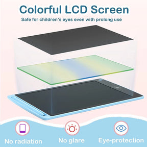 Kit 20 Lousa Mágica Tela Lcd Tablet Infantil De Escrever E Desenhar 8.5 Polegadas brinquedo infantil Para meninamenino