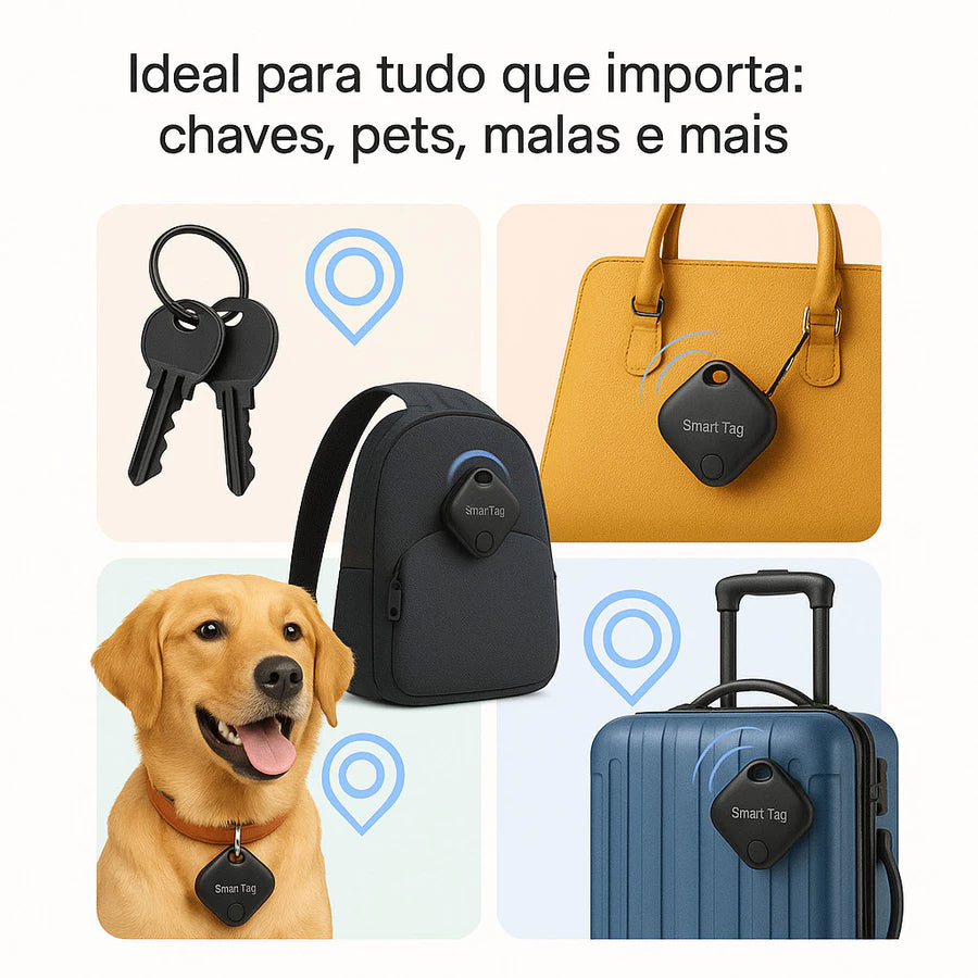 Smart Air Tag Rastreador Bluetooth para iPhone | Localizador App iOS Objetos Perdidos/Pet