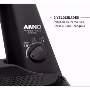 Ventilador de mesa Arno 50cm VB50 Xtreme Force Breezer Preto com Azul 127v