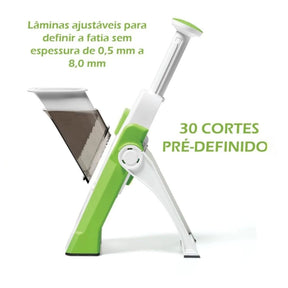 Cortador Multifuncional 5 Em 1 Para Legumes |Fatiador De Vegetais Com Lâminas Inox + tesoura grátis