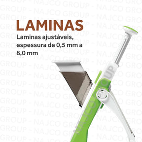 Cortador Multifuncional 5 Em 1 Para Legumes |Fatiador De Vegetais Com Lâminas Inox + tesoura grátis